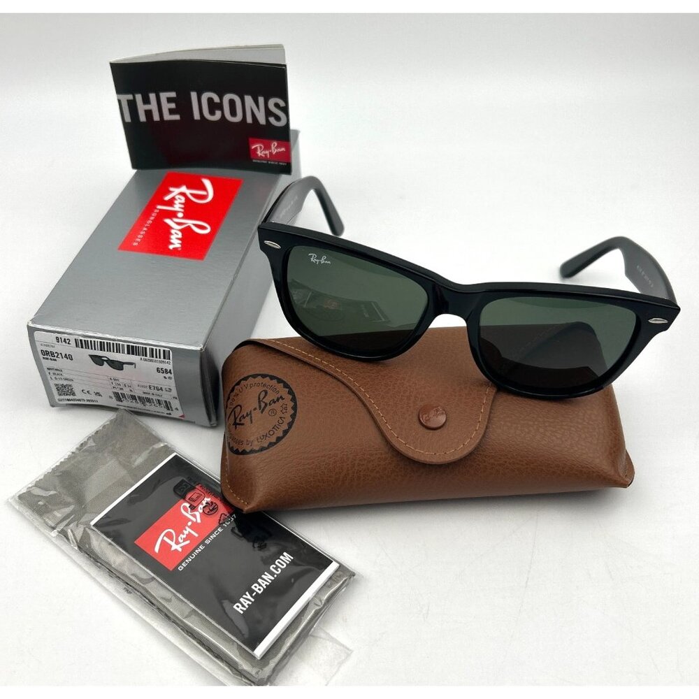 Ray-Ban Original Wayfarer Classic G-15 Green 54 mm Sunglasses RB2140 901 54-18
